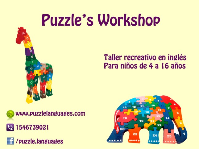 flyer workshop puzzle niÃ±os